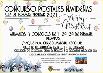 Navidad 2021 Alba de Tormes. Concurso postales navideñas