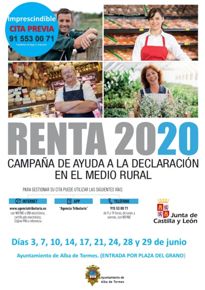 Campaña Renta 2020 Alba de Tormes